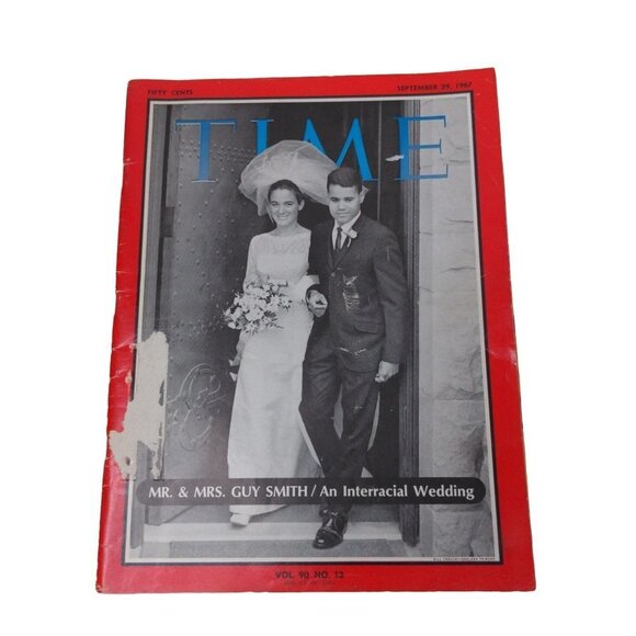 Time Other - Time Magazine Interracial Wedding Mr Mrs Guy Smith September 29 1967